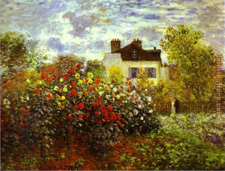 Claude Monet Monet's Garden at Argentueil